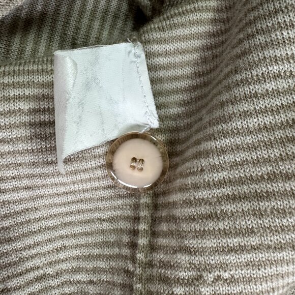 J. Crew Deep V-Neck Merino Wool Lightweight Cardigan in Taupe, Size Small - Picture 8 of 8